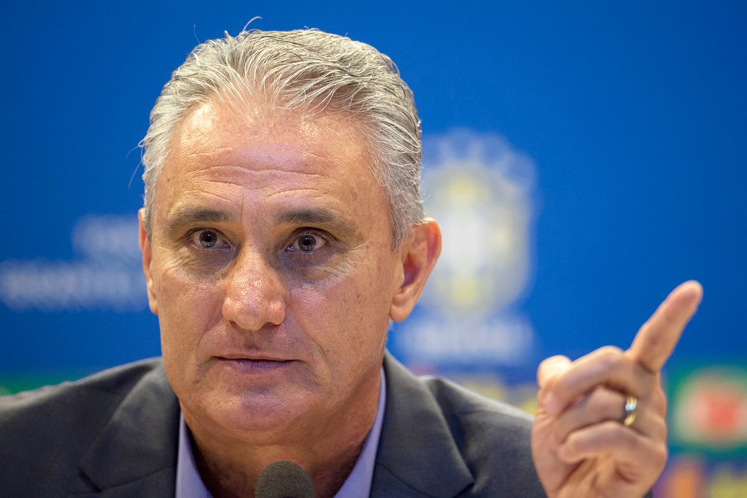 Tite, técnico da Seleção Brasileira, durante convocação para amistosos pré-Mundial, contra a Alemanha e Rússia, em coletiva realizada no Rio de Janeiro (RJ) - 12/03/2018