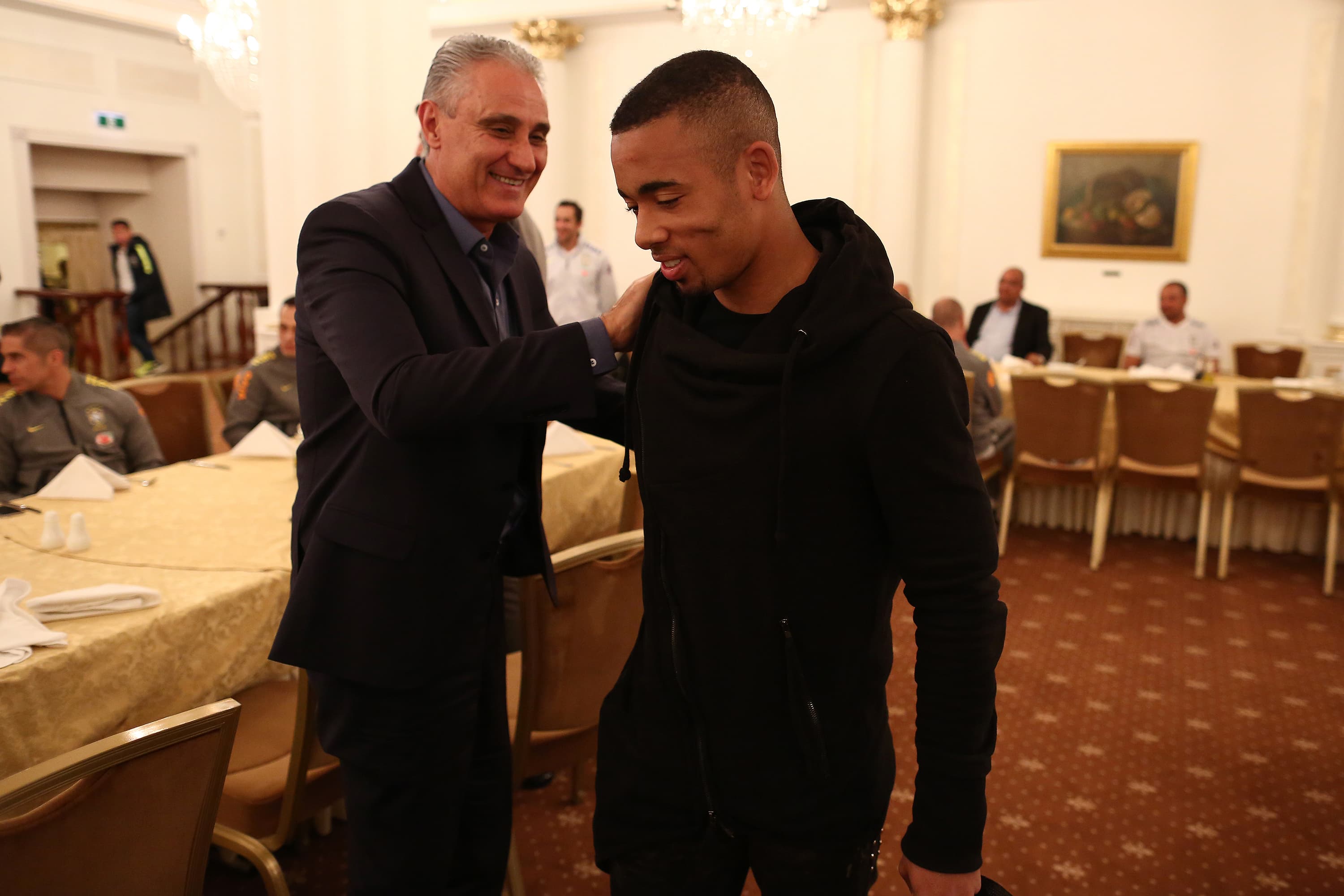 Tite e Gabriel Jesus