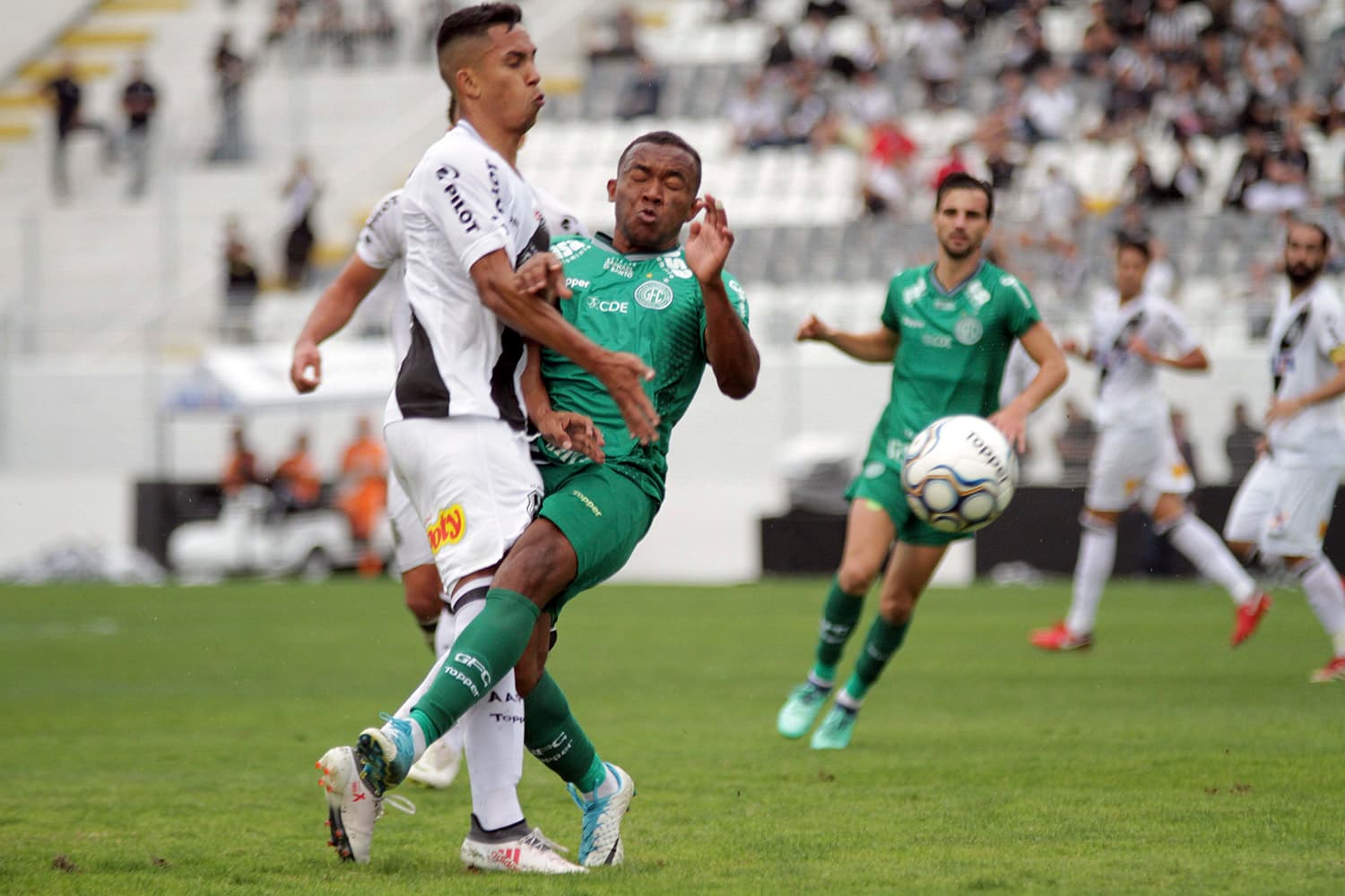 Partida entre Ponte Preta e Guarani pelo Campeonato Brasileiro da serie B, no estadio Moises Lucarelli, cidade de Campinas, no interior de São Paulo – 25/08/2018