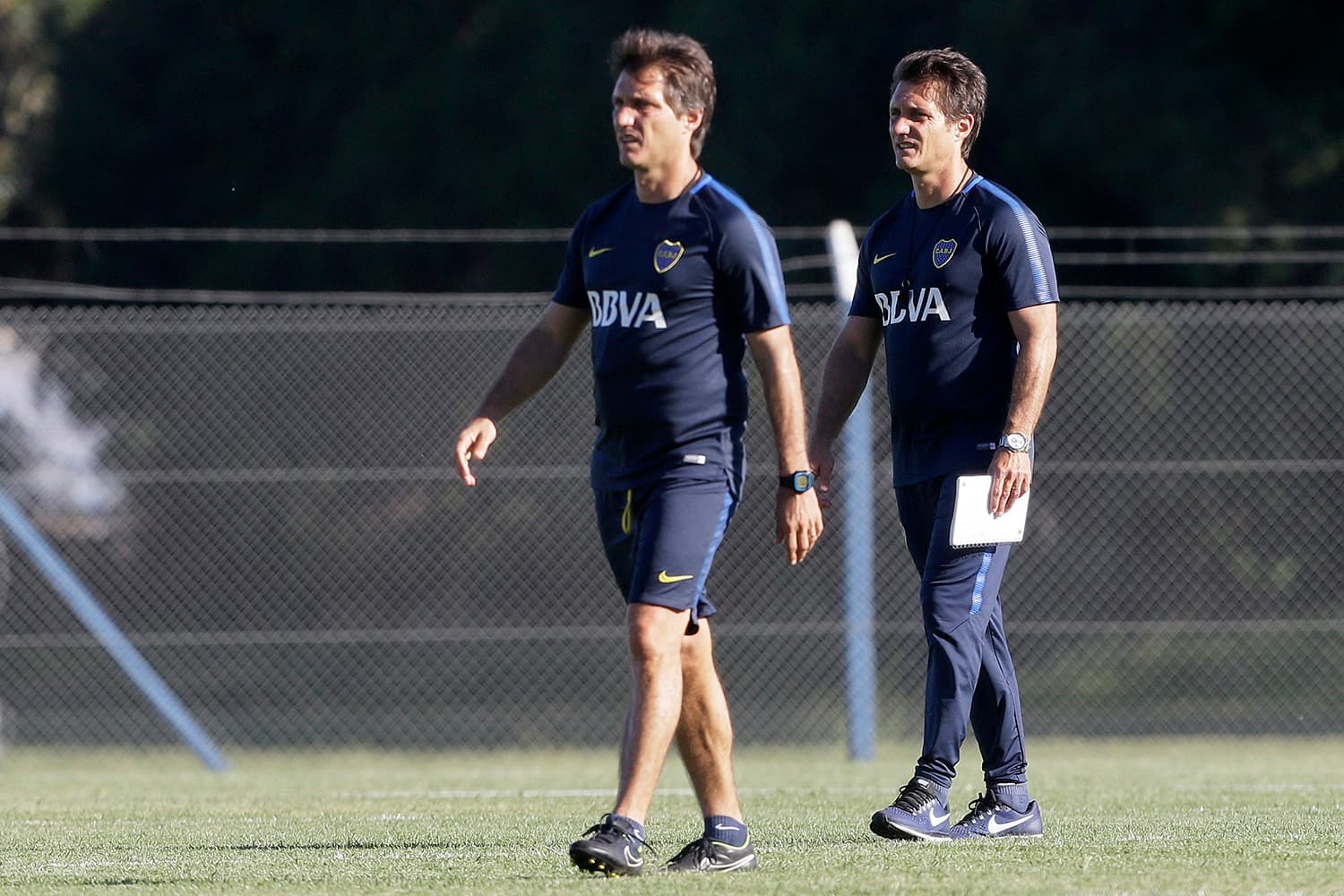 Gustavo e Guillermo Schelotto no centro de treinamento do Boca Júniors Alvarado Club de Mar del Plata – 19/01/2018