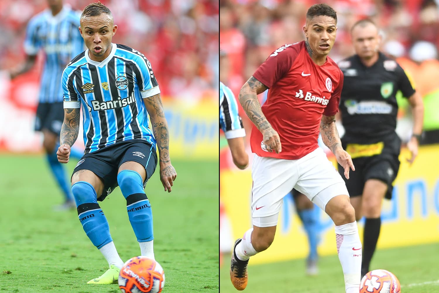 Everton Cebolinha e Paolo Guerrero
