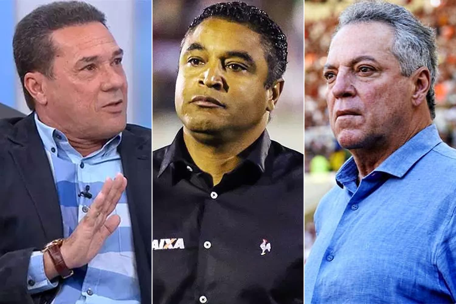 Os técnicos de futebol Luxemburgo, Roger Machado e Abel Braga