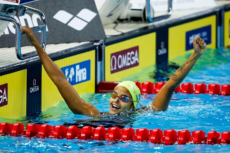 Etiene Medeiros conquistou medalha de bronze nos 50m livre no Mundial na China – 16/12/2018