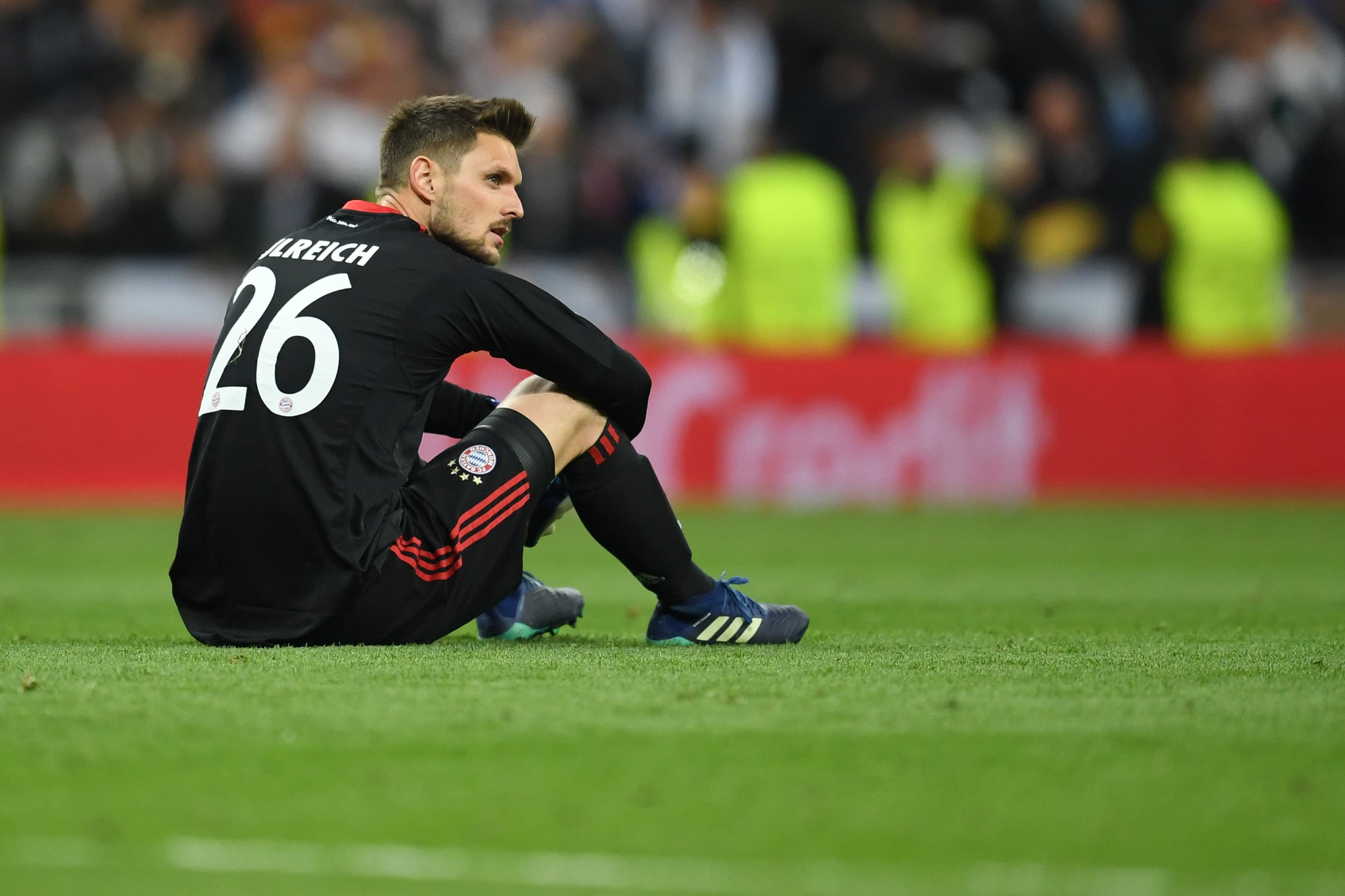 O goleiro Sven Ulreich do Bayern de Munique após eliminação diante do Real Madrid na semifinal da Liga dos Campeões