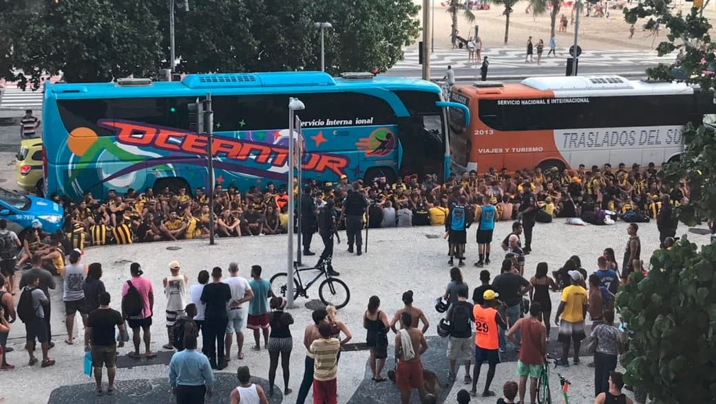 Torcedores de Flamengo e Peñarol se envolveram em confusão horas antes de partida pela Libertadores – 03/04/2019