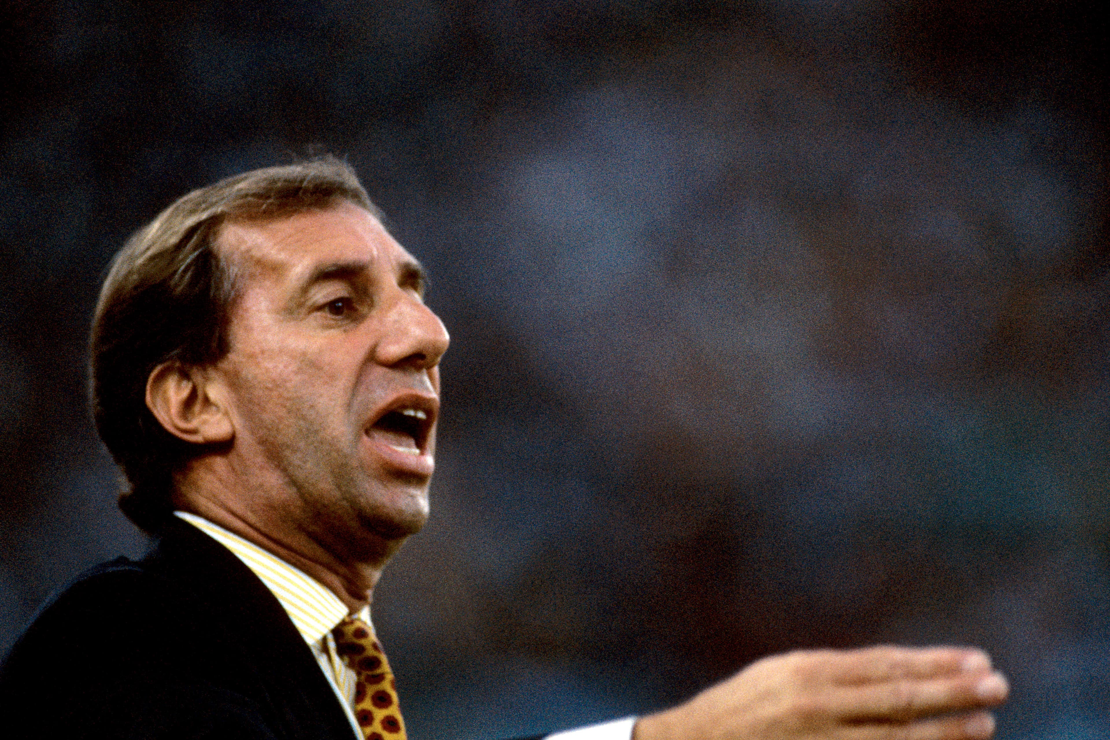 Carlos Bilardo durante a Copa de 1990, na qual terminou com o vice-campeonato