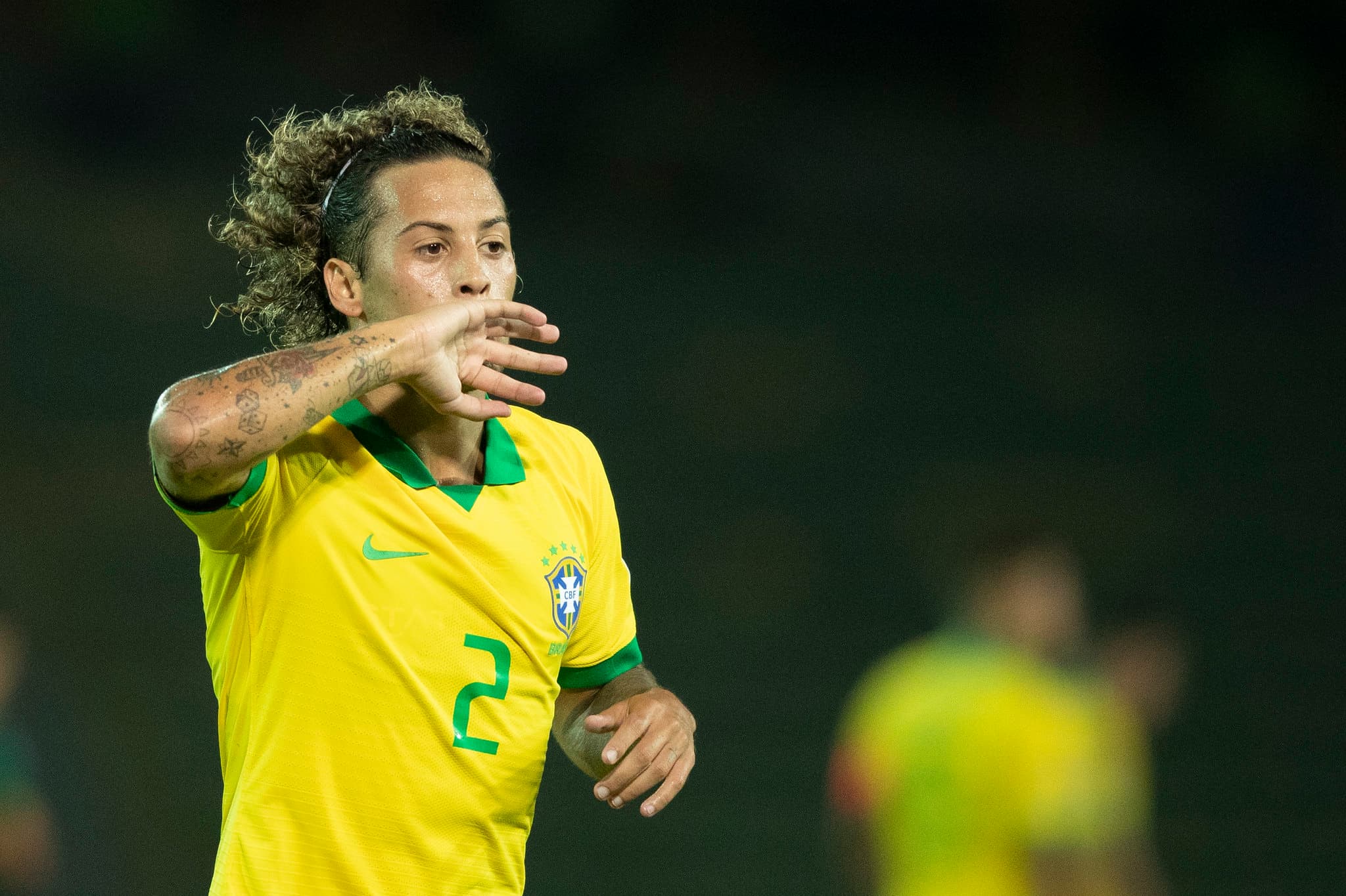 Lateral Guga, do Atlético Mineiro, marcou um dos gols diante da Bolívia