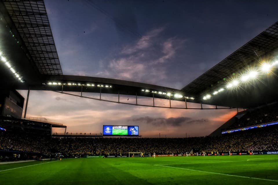 Arena Corinthians durante o jogo entre Brasil e Peru pela Copa América 2019