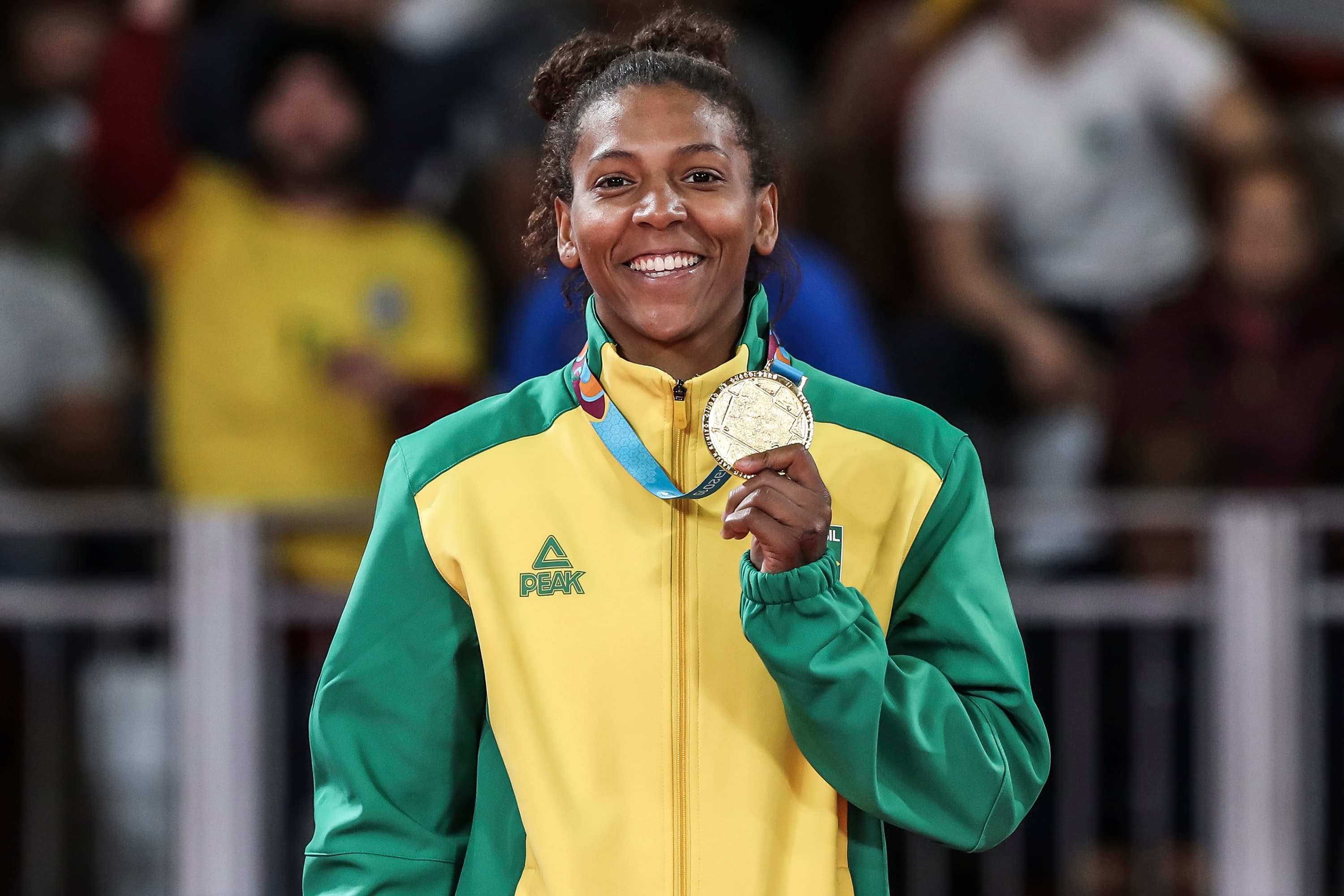Rafaela Silva ganhou a medalha de ouro na categoria 57kg, no Pan de Lima em agosto deste ano