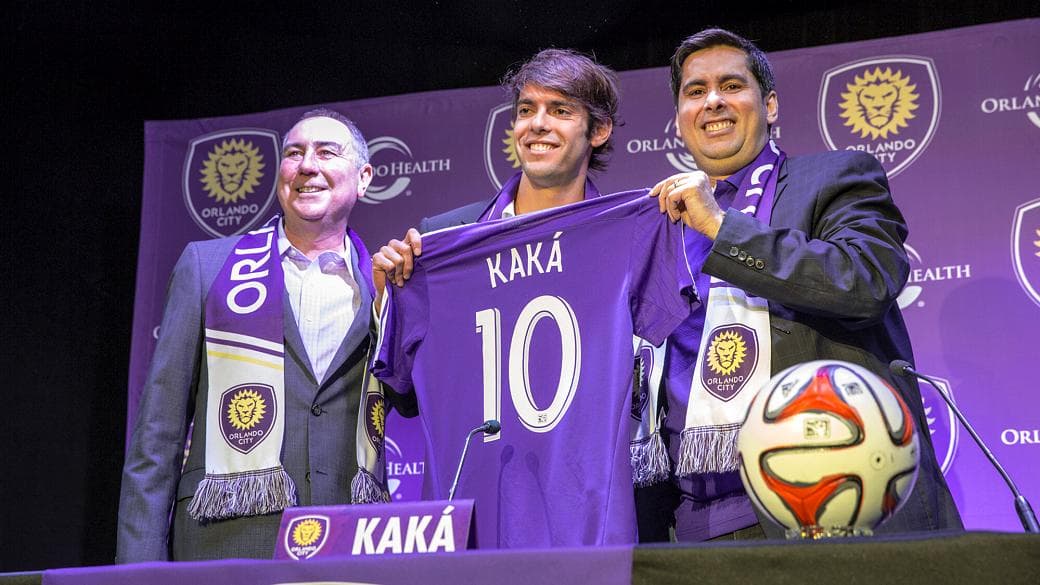 Kaká, 32 anos, é mais um dos grandes jogadores a ir para os EUA - assim como Frank Lampard e David Villa