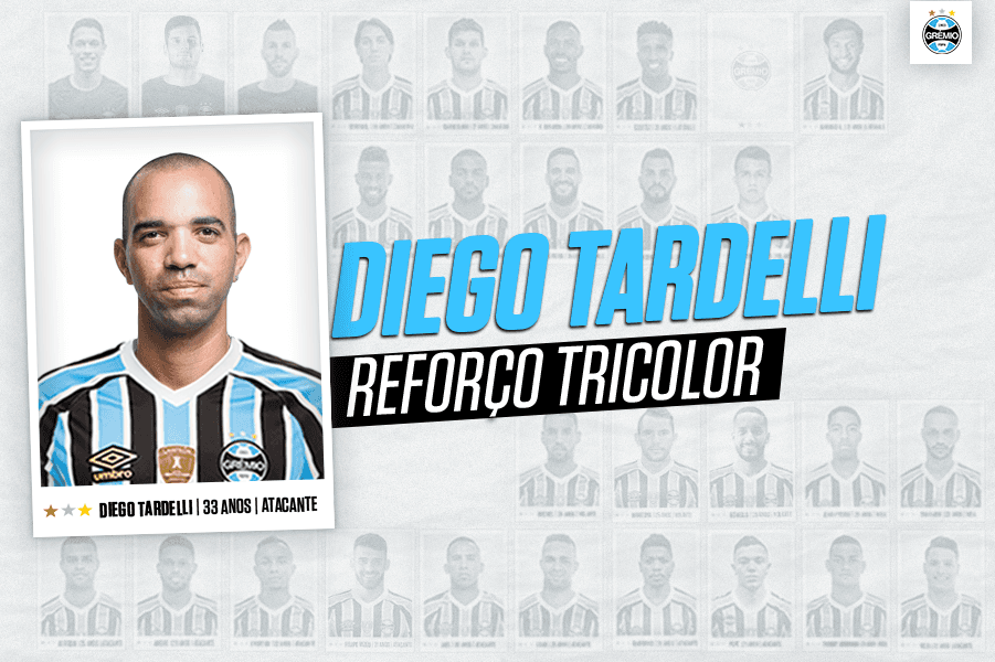Grêmio confirma a contratação do atacante Diego Tardelli