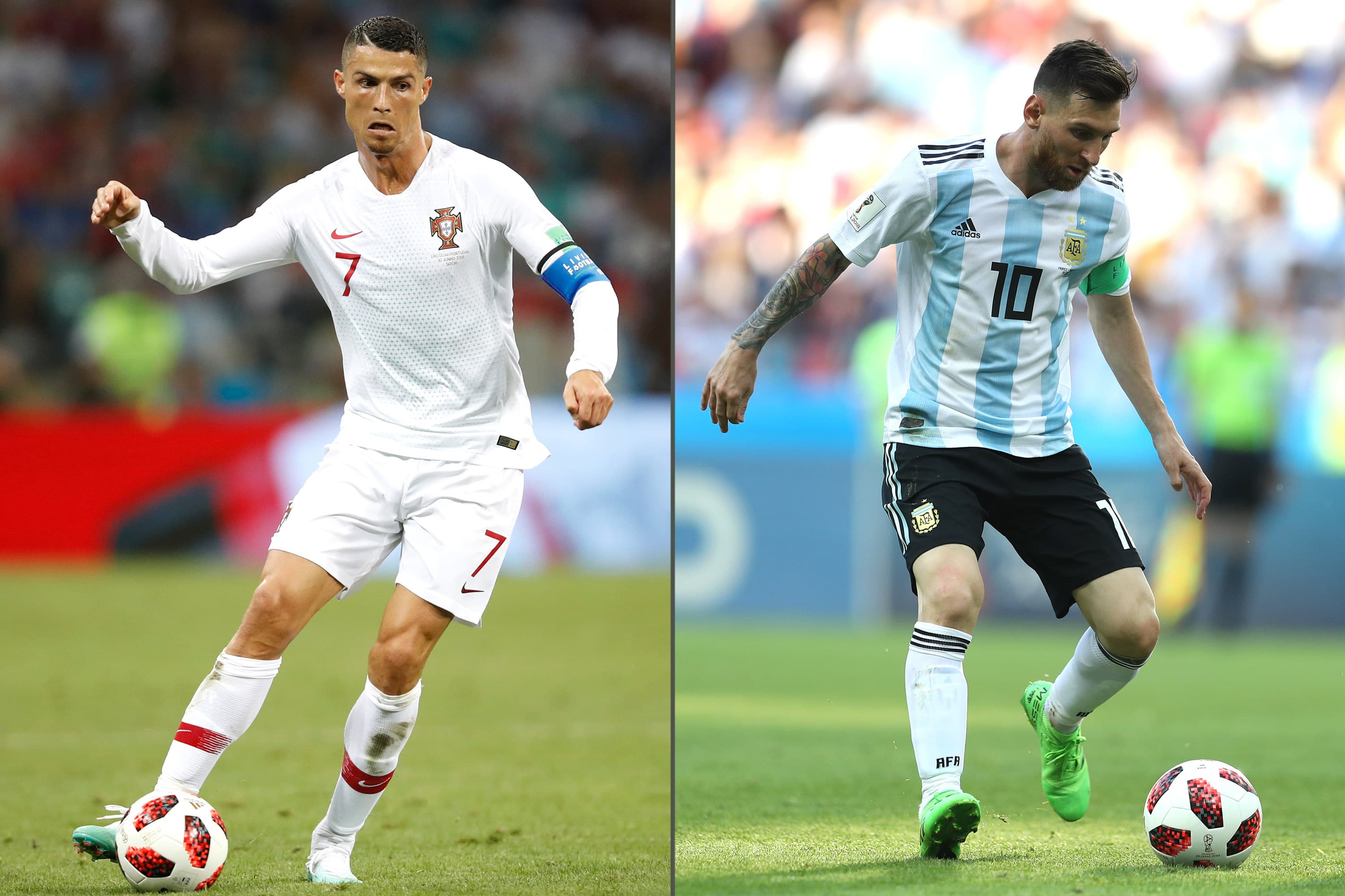 Cristiano Ronaldo e Messi