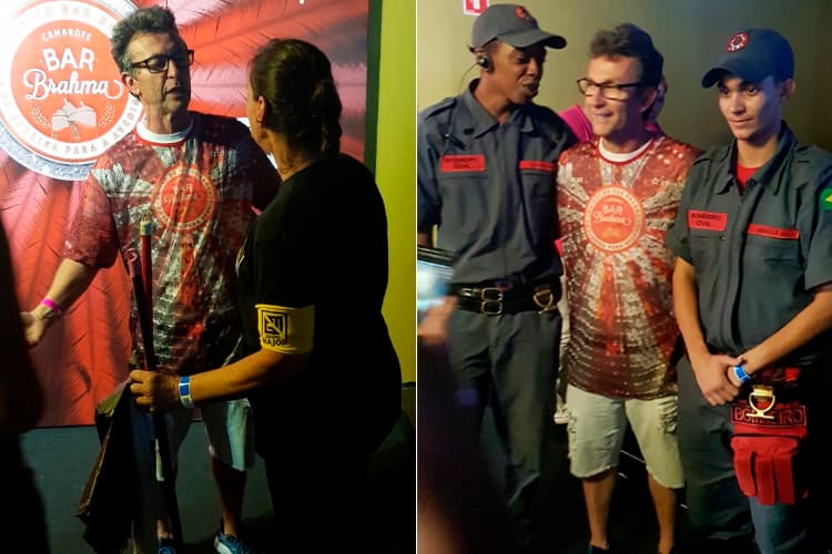 O ex-jogador Neto é visto em camarote no Sambódromo do Anhembi – 02/03/2019