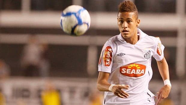Neymar no jogo Santos x Corinthians