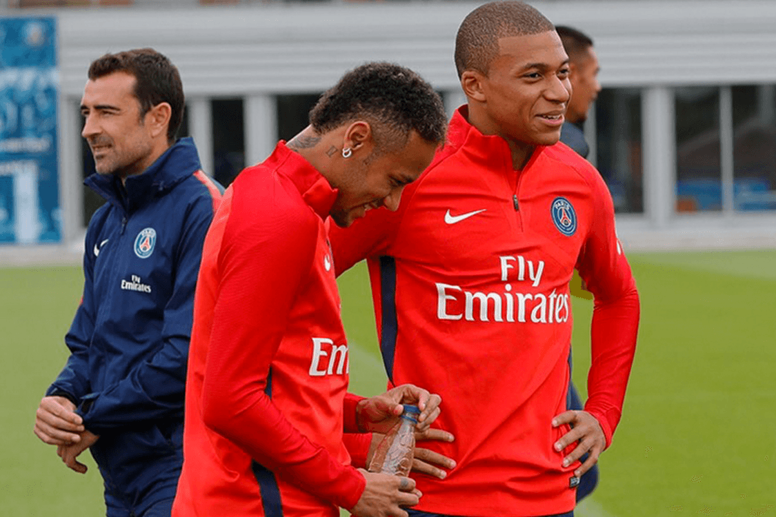 Neymar e Mbappé treinam juntos pela primeira vez após a contratação do jogador francês pelo PSG