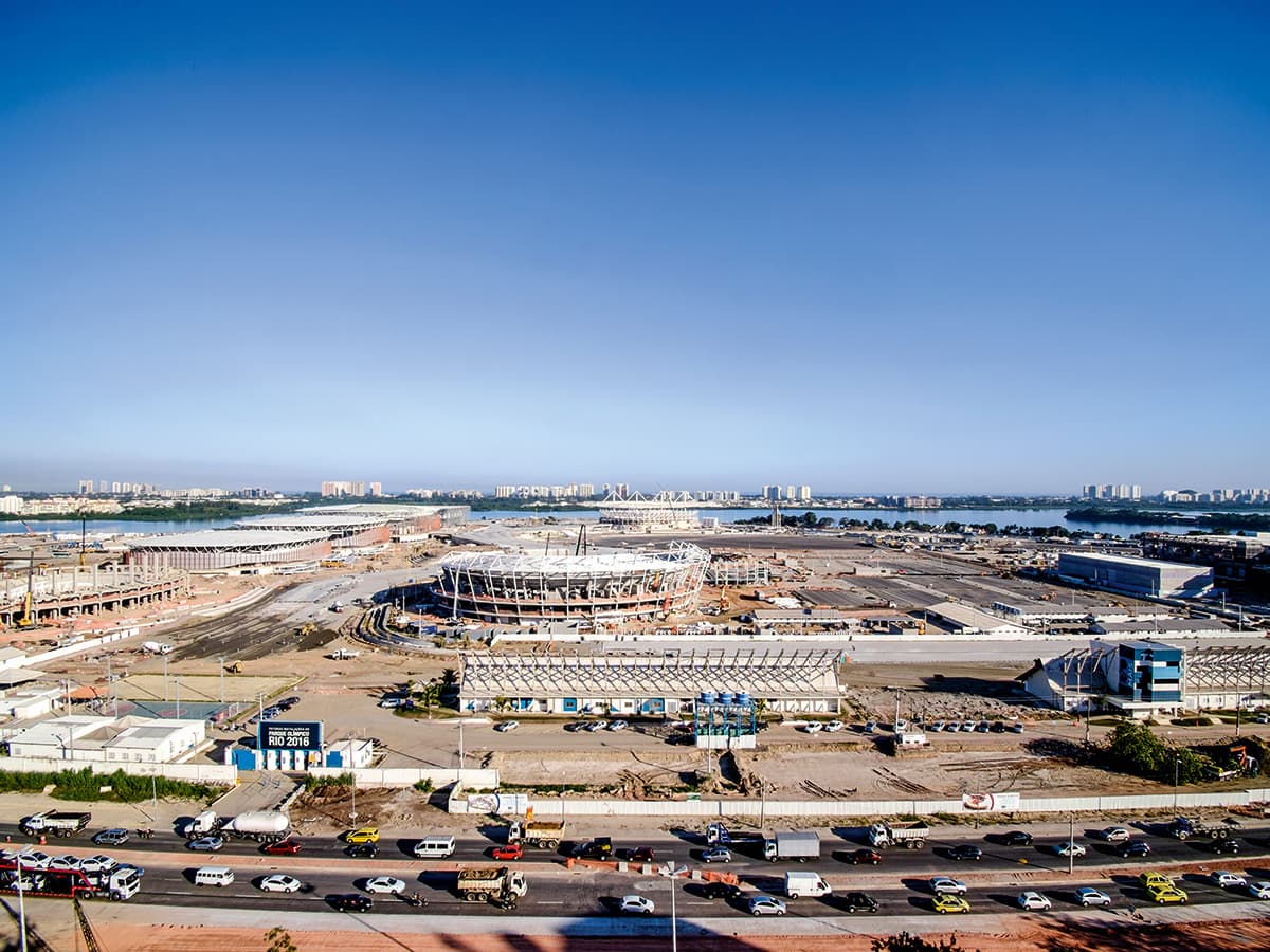 DUAS MEDIDAS - O Parque Olímpico, no Rio: as obras estão dentro do cronograma; já o esquema de segurança corre contra o tempo, como aconteceu no Pan