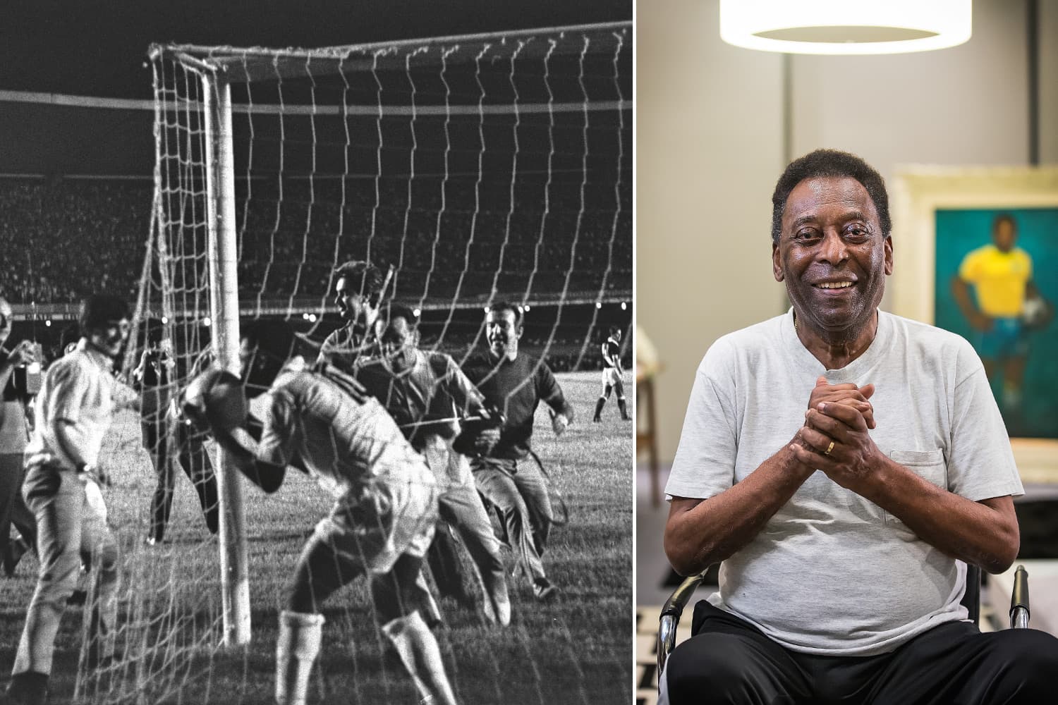 SANTOS – Pelé, depois do milésimo gol e hoje, ao comentar a famosa frase das crianças: “Está tudo mais violento”