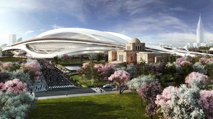 Projeto do estádio olímpico de Tóquio para os Jogos de 2020: cancelado