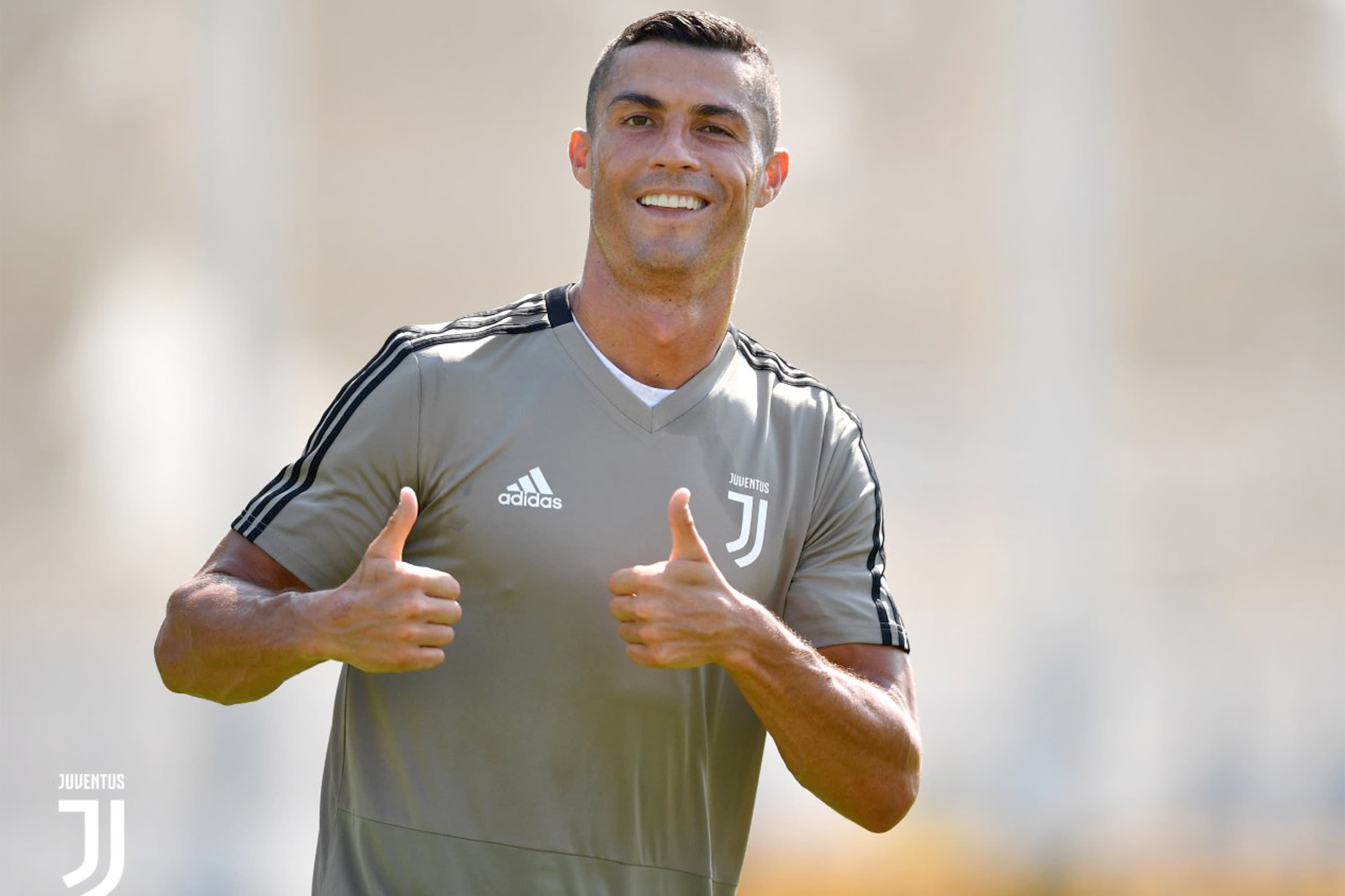 Cristiano Ronaldo durante treinamento pela Juventus