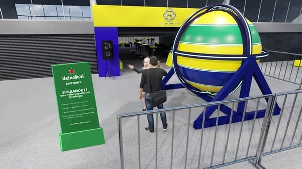 Simulador terá as cores do capacete de Senna