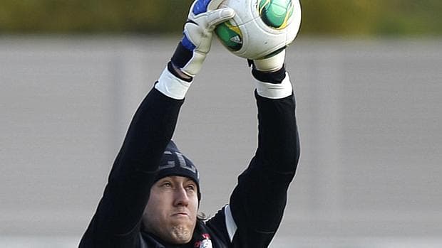 Goleiro do Corinthians Cássio treina em Kariya para o Mundial de Clunes da Fifa, no Japão