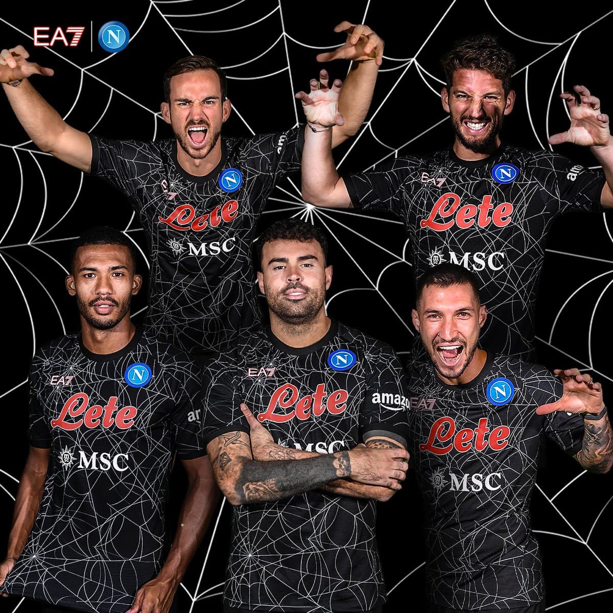 Camisa de Halloween do Napoli, da Itália