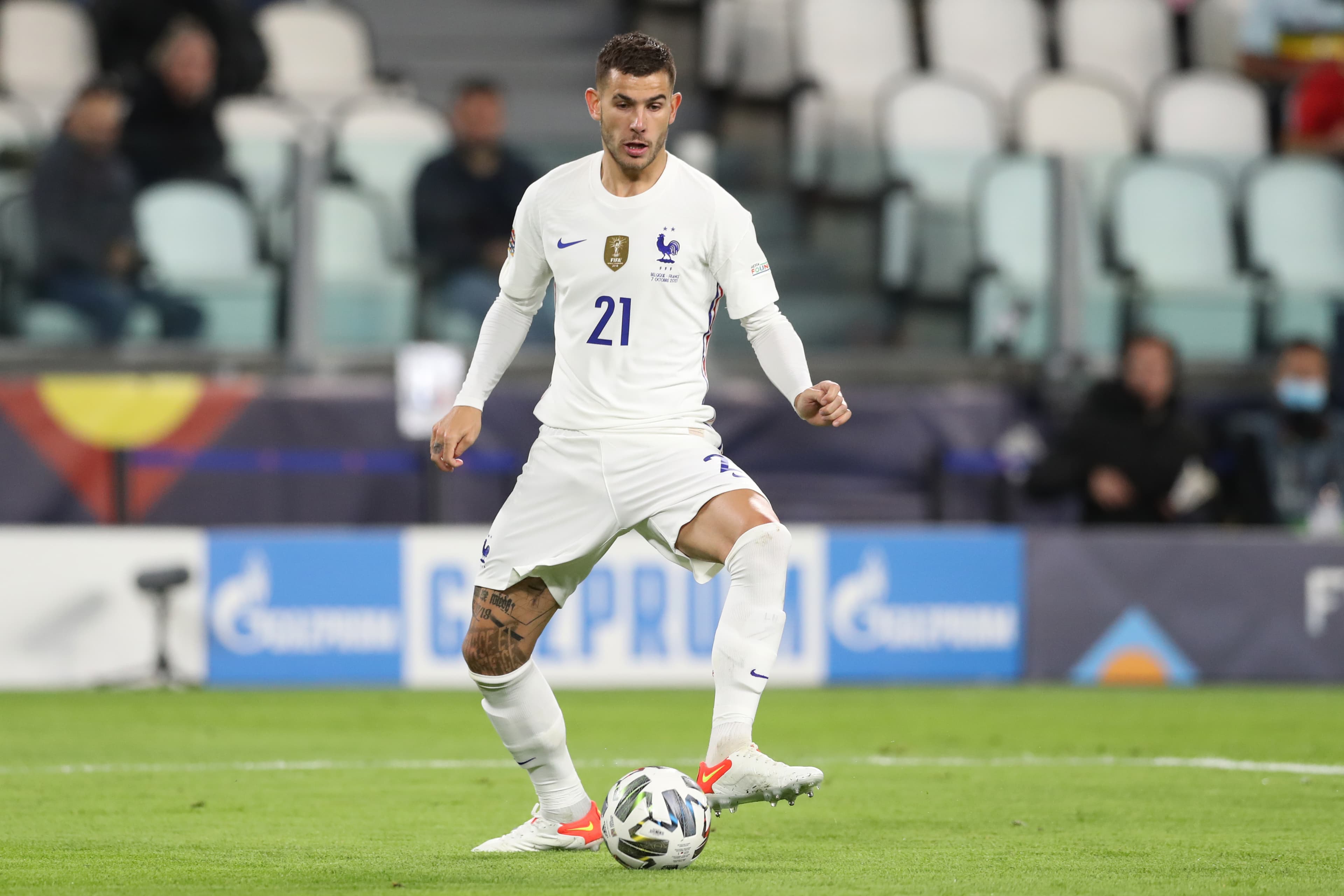 Lucas Hernández foi campeão da Nations League com a França -
