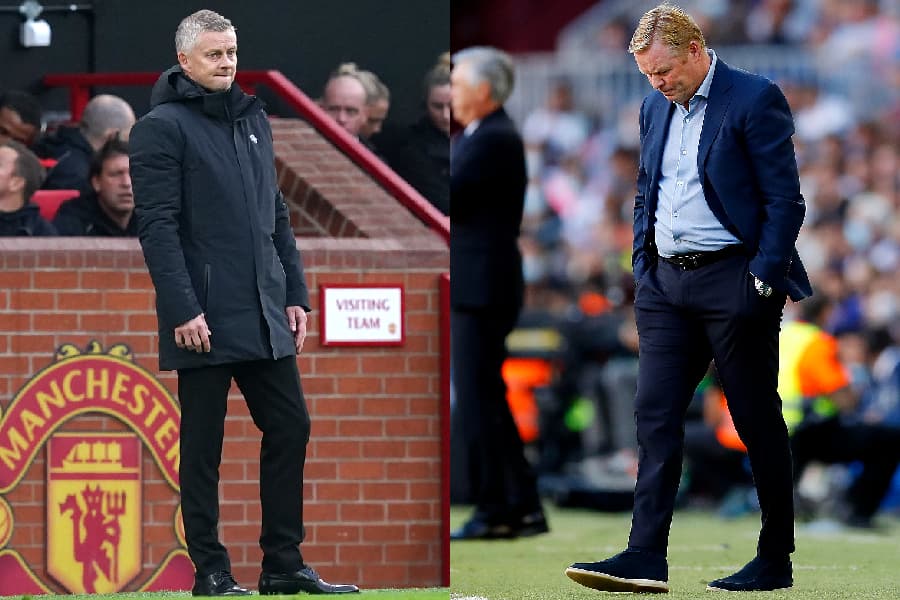 Solskjaer e Koeman, os ameaçados técnicos de United e Barcelona