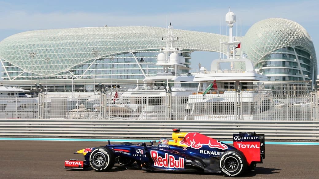 Sebastian Vettel, da Red Bull, no treino livre para o GP de Abu Dhabi