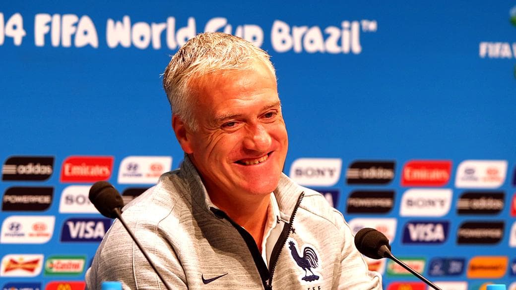 Didier Deschamps, técnico da França, no Maracanã