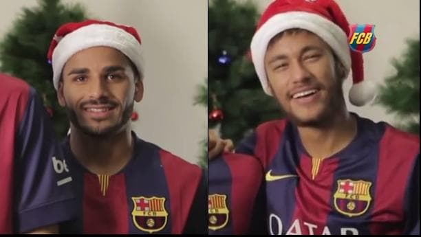 Douglas e Neymar vivem fases distintas, mas estrelam campanha do Barcelona