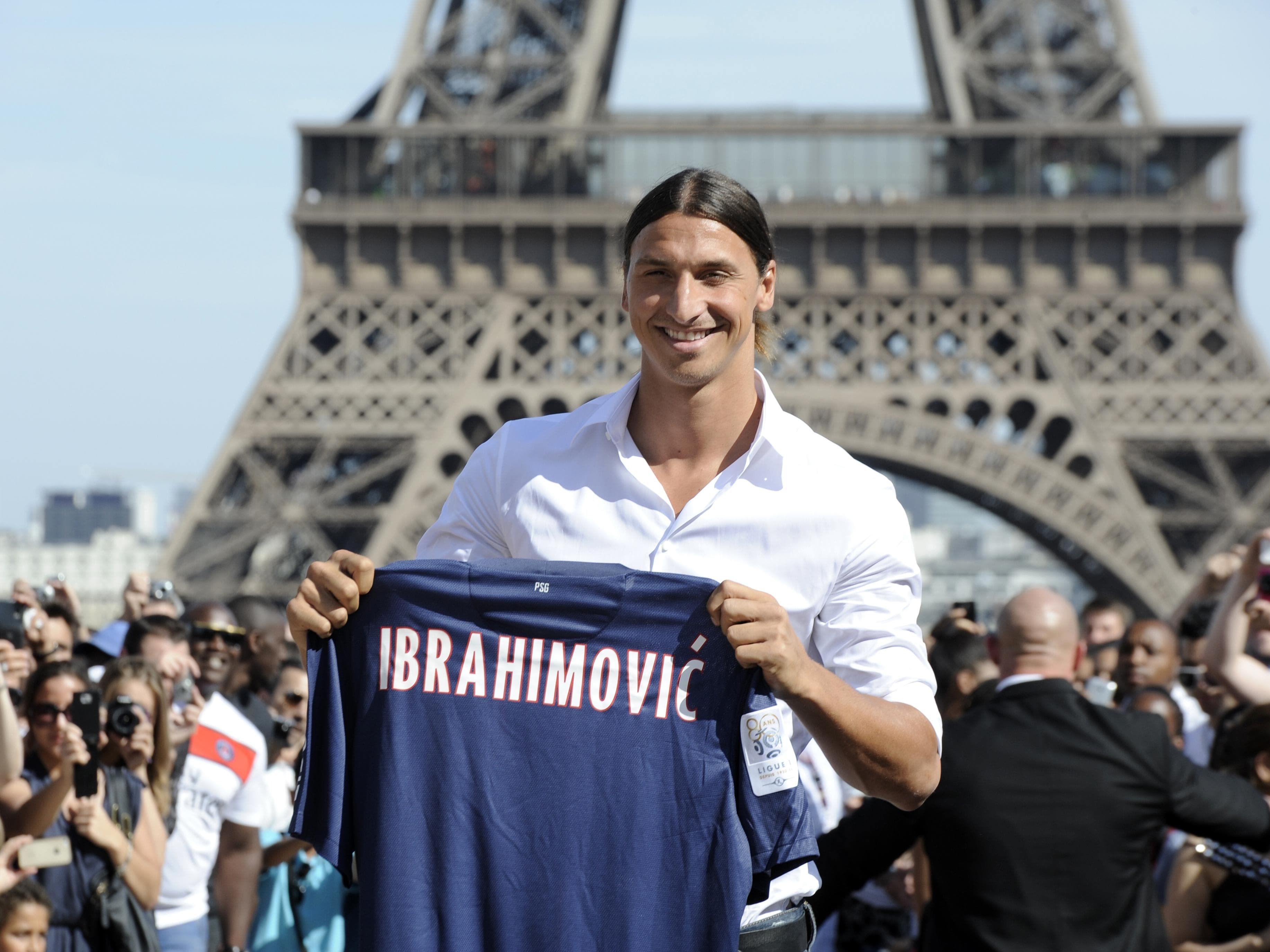 Apresentação de Ibrahimovic no PSG