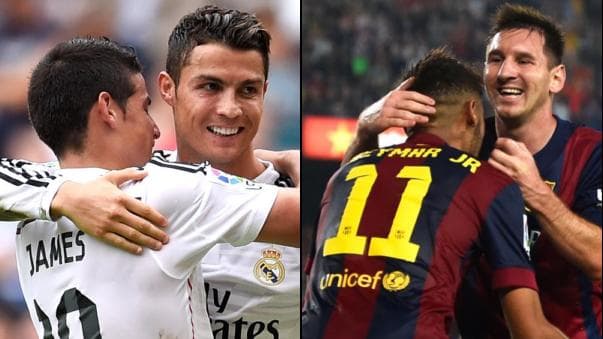 Clássico entre Real Madrid e Barcelona terá Cristiano Ronaldo, James Rodríguez, Messi e Neymar como atrações