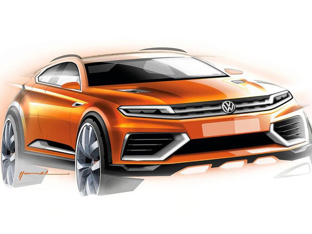 Conceito de crossover que a VW vai mostrar em Detroit em 2015