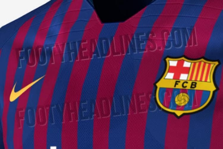 Site 'Footy Headlines' revela como será camisa do Barcelona em 2018Site 'Footy Headlines' revela como será camisa do Barcelona em 2018