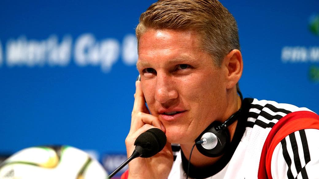 Bastian Schweinsteiger, em entrevista no Maracanã