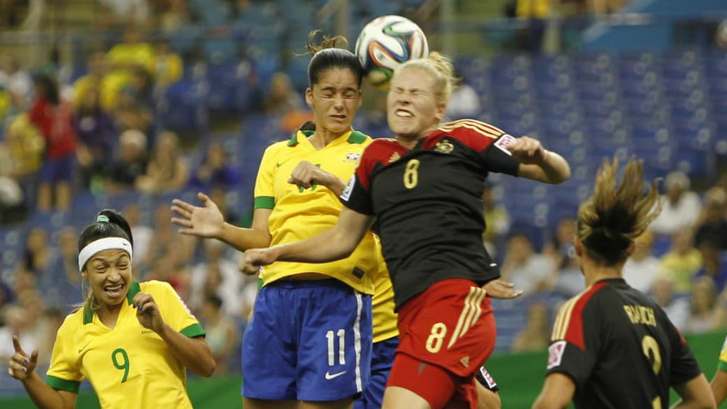 Brasil perde por 5 a 1 pra alemanha no futebol feminino