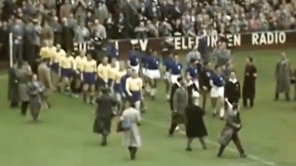 Cenas históricas: as únicas imagens coloridas da final da Copa do Mundo de 1958