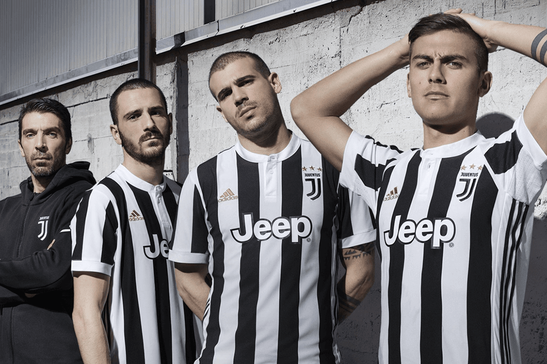 Juventus anuncia nova camisa com campanha de Gianluigi Buffon, Leonardo Bonucci, Stefano Sturaro e Paulo Dybala