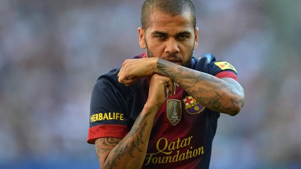 Daniel Alves fez o primeiro gol do Barcelona