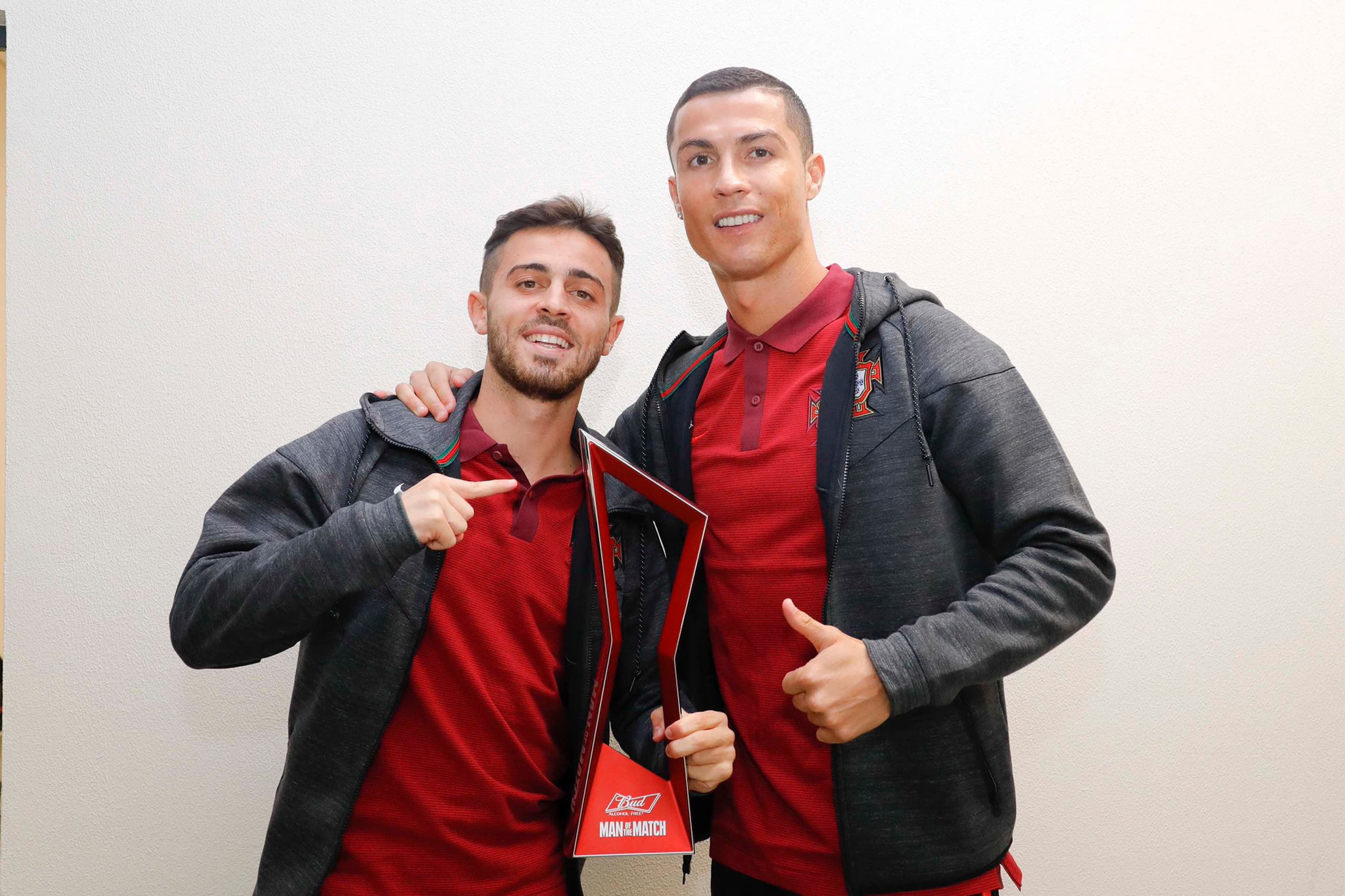 Bernardo Silva e Cristiano Ronaldo