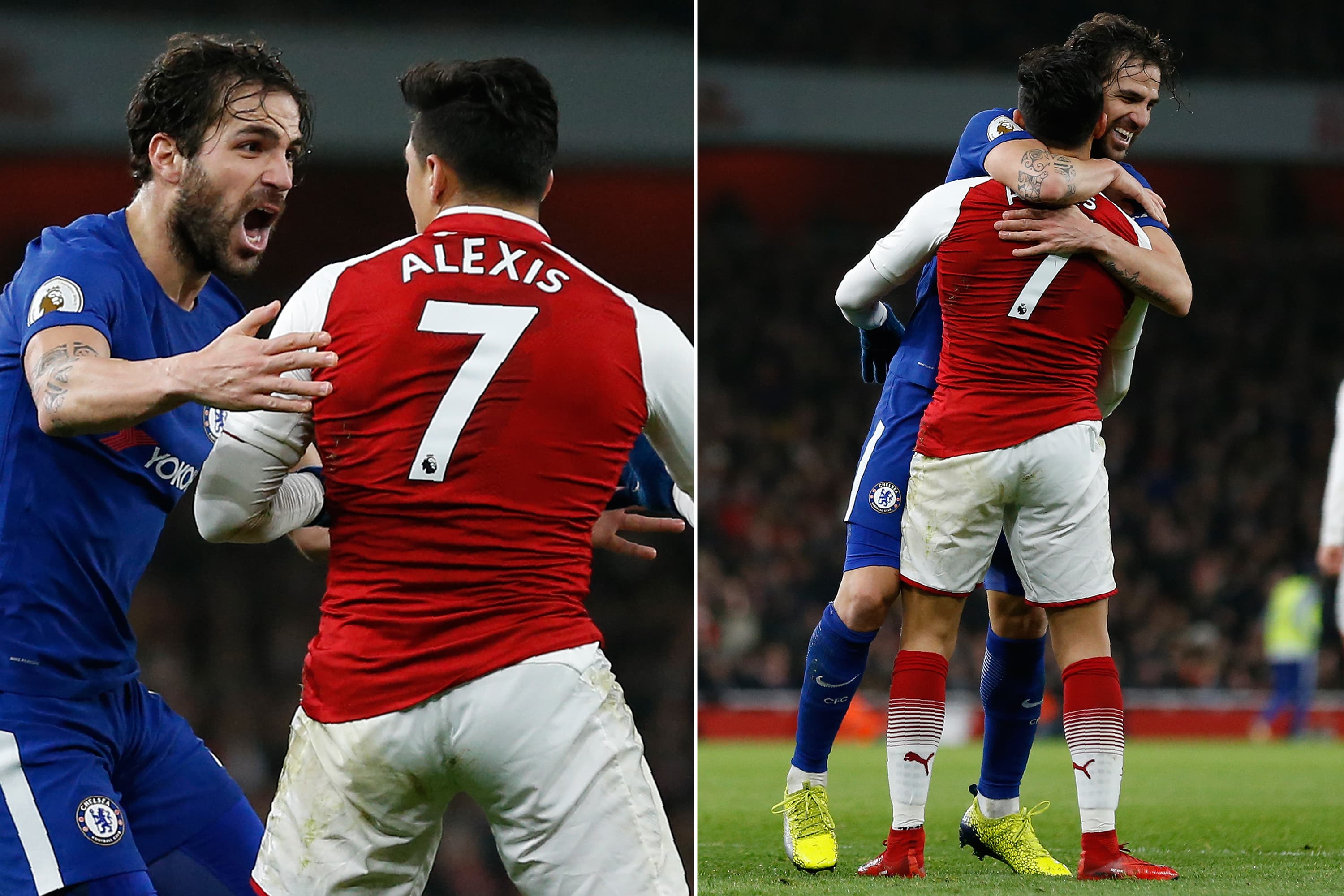 Cesc Fàbregas e Alexis Sanchez