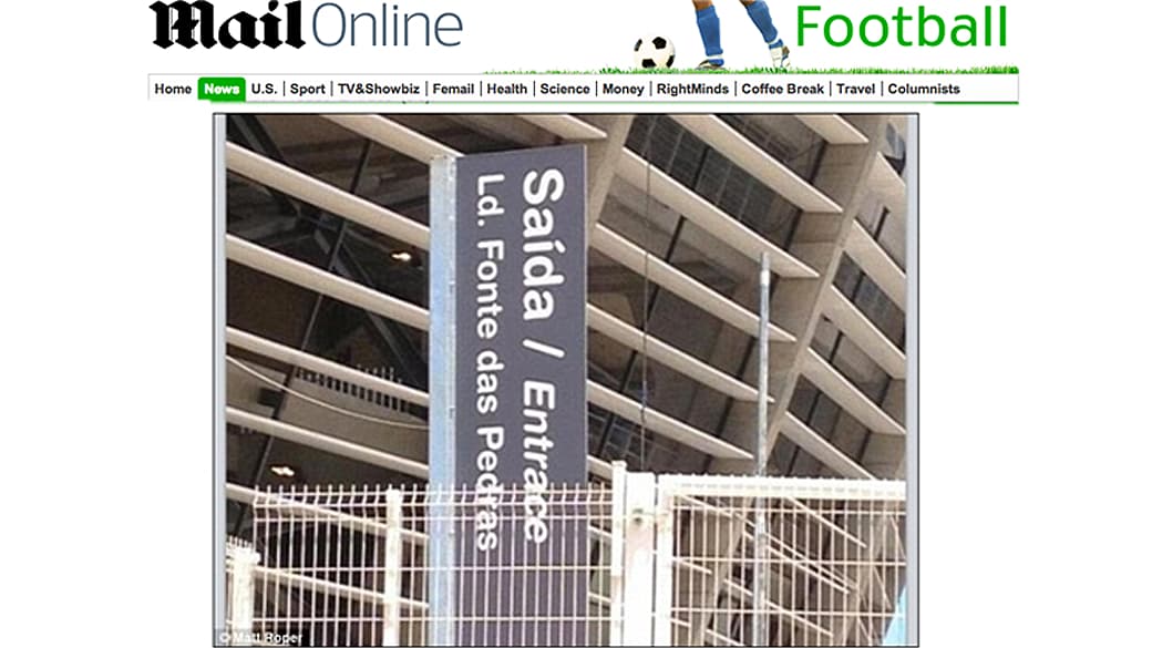 Placa virou motivo de piada e críticas na imprensa britânica