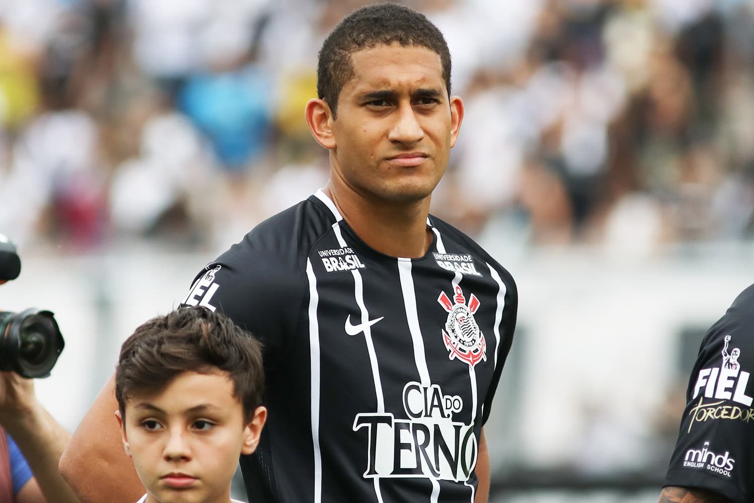 O jogador Pablo durante partida entre Ponte Preta e Corinthians, realizada no Estádio Moisés Lucarelli, em Campinas (SP), válida pela 31ª rodada do Campeonato Brasileiro - 29/10/2017