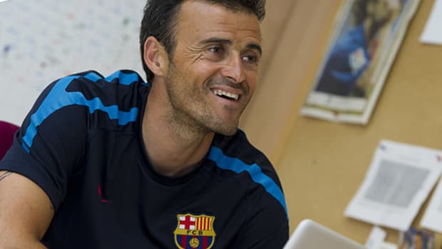 Luis Enrique atuou pelo Barça em 300 partidas e conquistou seis títulos