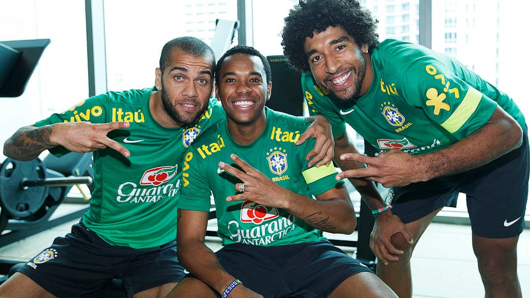 Robinho já treinou na academia após a chegada à Miami