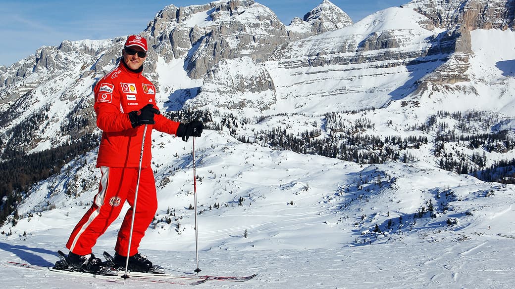 Michael Schumacher em Madonna di Campiglio, em 2006, na Itália