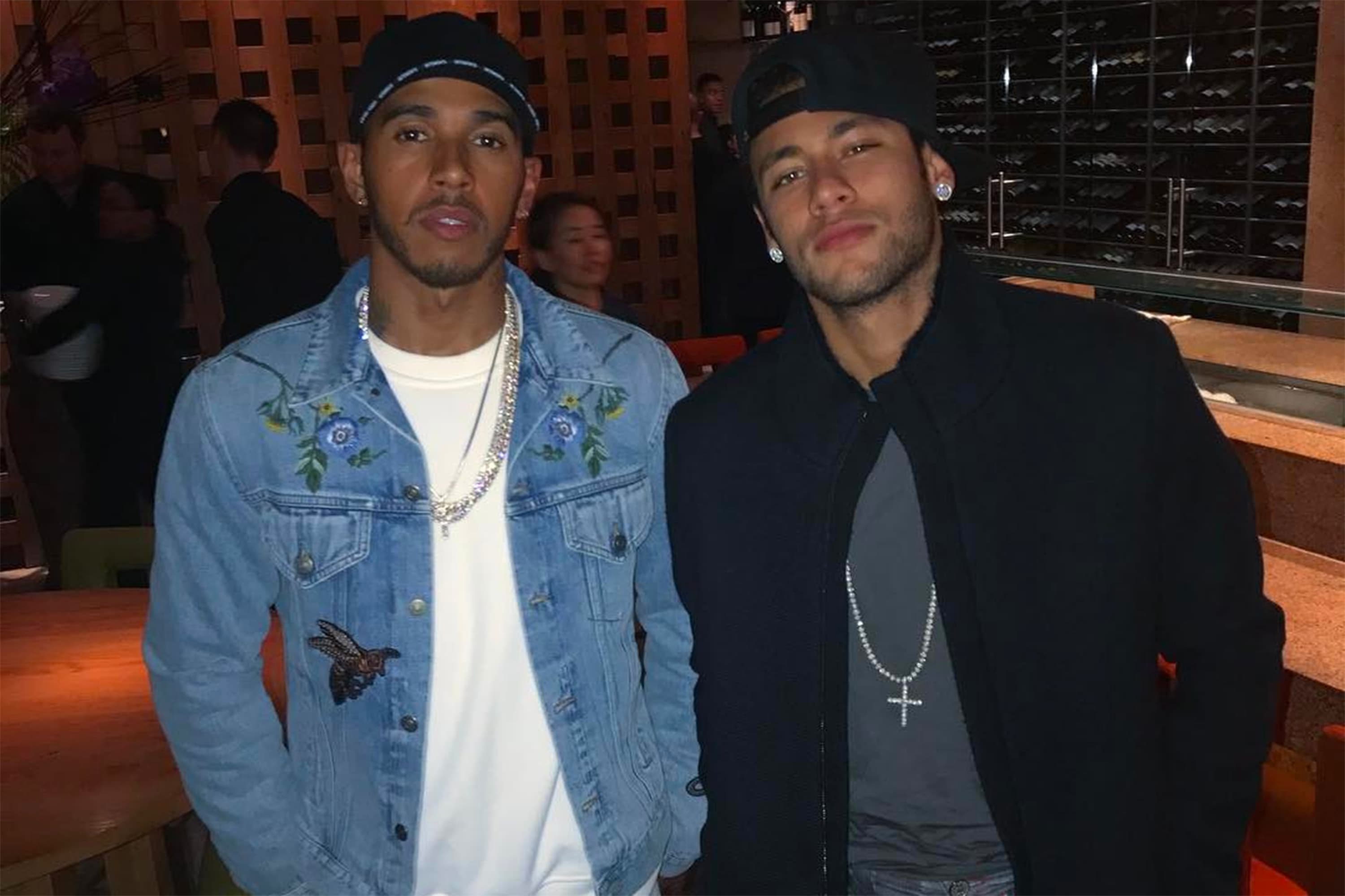Lewis Hamilton e Neymar