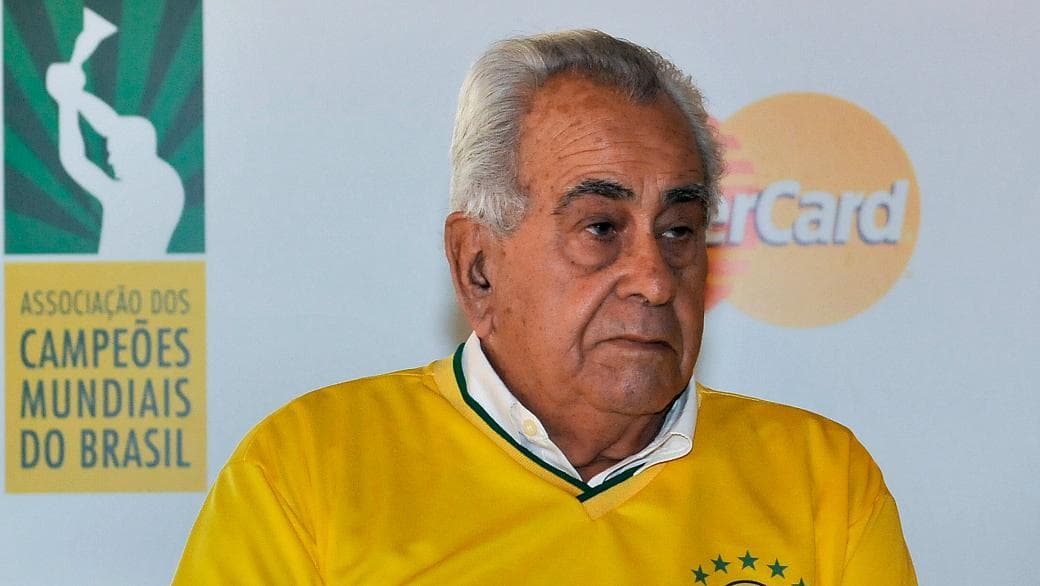 Ex-jogador Zito, durante evento que reuniu campeões mundiais pela seleção brasileira