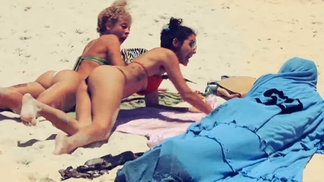 O 'Fantasma de 50' na praia: Lugano não gostou da brincadeira